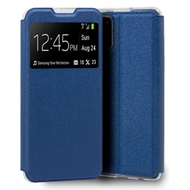 Funda Movil Cool Flip Cover Window Blue para Samsung Galaxy A02S A025