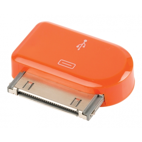 Adaptador Kablex Conector Apple 30 Pines / Micro USB Orange
