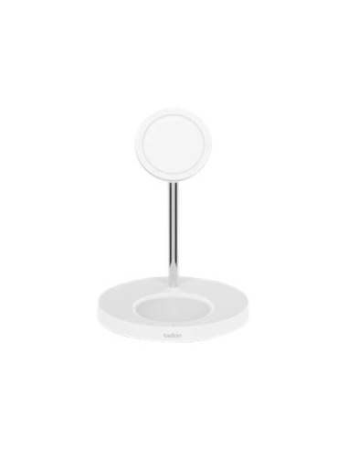 BASE DE CARGA BELKIN 2 EN 1 BOOST CHARGE PRO MAGSAFE WHITE