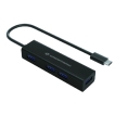 HUB Conceptronic USB-C 4 Puertos USB 3.0 Black
