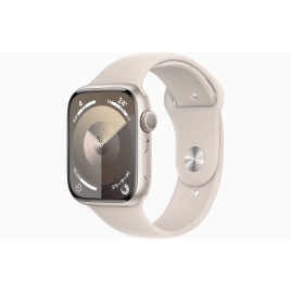 Apple Watch Series 9 GPS 45MM Starlight Aluminium + Correa Sport Band Starlight M/L