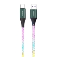 Cable Nubbeh USB Macho / USB-C Macho 3A 1M Trenzado Light LED