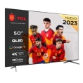 Television TCL 50" LED 50C649 4K UHD Qled Smart TV Black