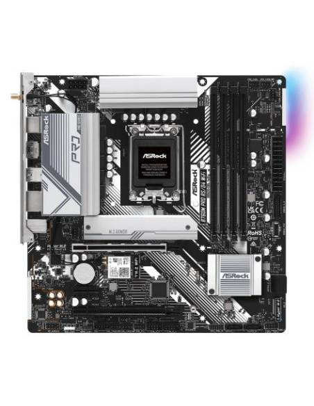 PLACA BASE ASROCK INTEL B760M PRO RS/D4 SOCKET 1700 MATX GRAFICA DDR4 M.2 GLAN WIFI USB 3.2