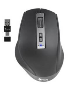 MOUSE NGS WIRELESS BLUETOOTH BLUR-RB USB / USB-C BLACK