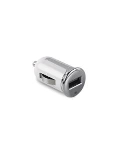 CARGADOR USB CELLY TURBO 2.4A WHITE PARA COCHE 