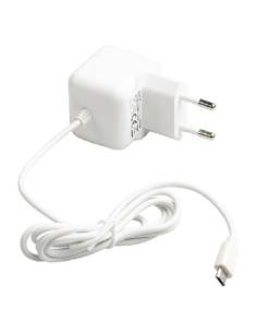 CARGADOR ENCHUFE UNIVERSAL HT 2.1A MICRO USB WHITE