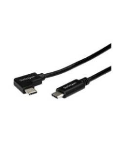 CABLE STARTECH USB-C MACHO / USB-C MACHO 1M ACODADO BLACK