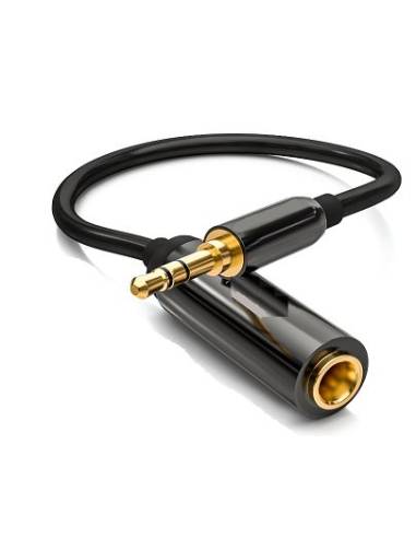 ADAPTADOR KABLEX AUDIO JACK 3.5MM MACHO / JACK 6.35MM HEMBRA