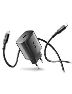 CARGADOR USB-C NGS BUD 45W GAN BLACK + CABLE USB-C