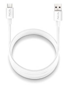CABLE NGS USB MACHO / USB-C MACHO 1M WHITE