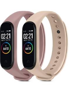 CORREA HT PARA XIAOMI MI BAND 3 / 4 / 5 / 6 CREAM + PINK...