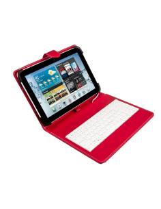 FUNDA TABLET + TECLADO HT UNIVERSAL 9 - 11 RED