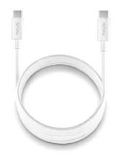 CABLE NGS USB-C MACHO / USB-C MACHO 60W 1M WHITE