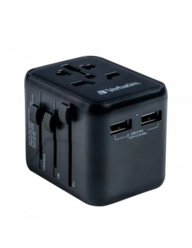 ADAPTADOR VERBATIM UNIVERSAL MULTI ENCHUFE + 2X...