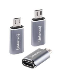 ADAPTADOR INTENSO USB-C HEMBRA / MICRO USB MACHO 3PACK