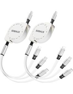 CABLE KABLEX 3 EN 1 USB-C MACHO / LIGHTNING MACHO / USB-C...