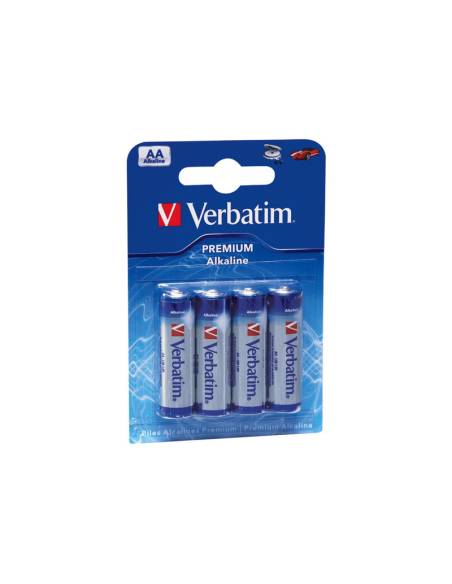PILA ALCALINA VERBATIM TIPO AA LR6 PACK 4