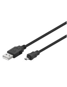 CABLE MICROCONNECT USB AM - MINI USB BM 8P 1.8M BLACK