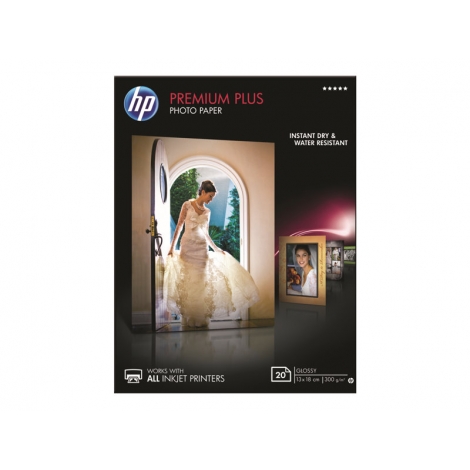 Papel HP Premium Plus Photo Paper Glossy A6 20H 300GR