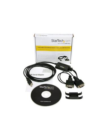CABLE STARTECH USB / 2X SERIE CON RETENCION COM...